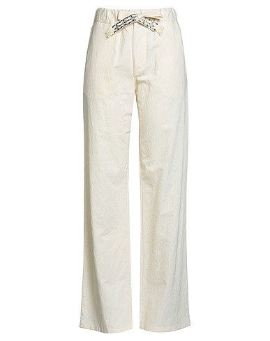 ALANUI Pantalone Avorio 59% Cotone, 38% Carta Tessile, 3% Lino, Viscosa, Acrilico