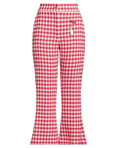 VIVETTA Casual trouser Red 52% Polyester, 43% Virgin Wool, 5% Elastane