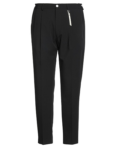 GAZZARRINI Casual trouser Black 72% Polyester, 23% Viscose, 5% Elastane