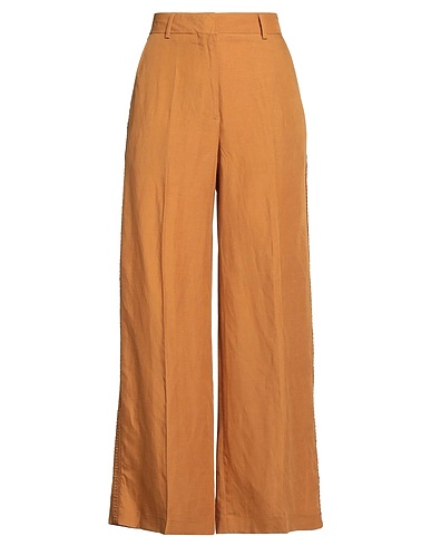 MAISON SCOTCH Casual trouser Camel 73% Viscose, 27% Linen