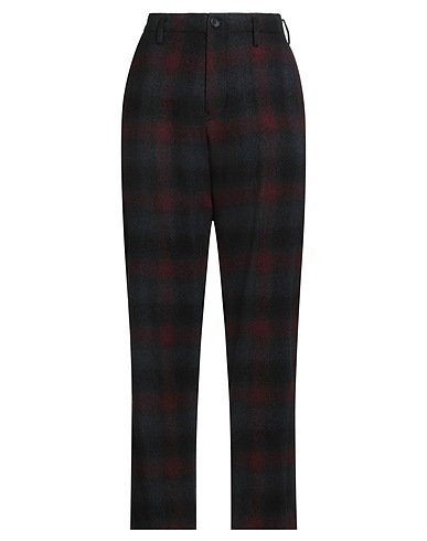 YOHJI YAMAMOTO Pantalone COLLECTION Bordeaux 100% Lana, Cupro