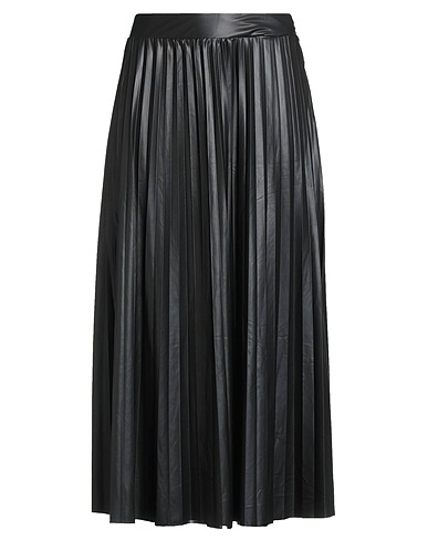 ONLY Midi skirt Black 92% Polyester, 8% Elastane