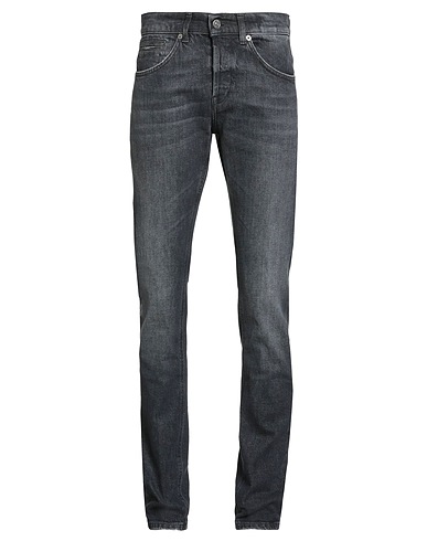 DONDUP Denim trousers Black 98% Cotton, 2% Elastane