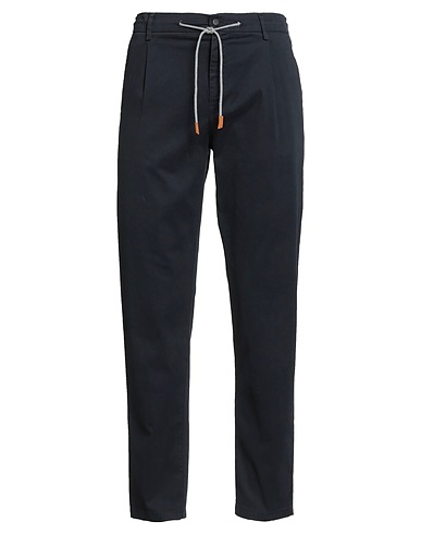 MULBERRY Pantalone X ELEVENTY Blu notte 98% Cotone, 2% Elastan, Pelle di bovino