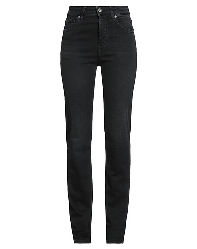 LIU •JO Denim trousers Black 92% Cotton, 6% Elastomultiester, 2% Elastane