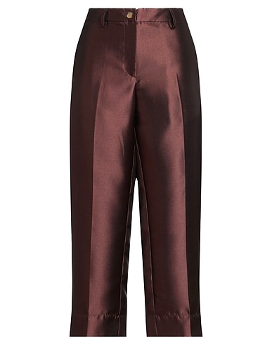 LABORATORIO Casual trouser Chocolate brown 100% Polyester