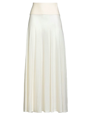 ALAÏA Long skirt Ivory 100% Virgin Wool