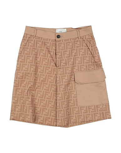 FENDI Shorts & Bermudas Kamel 97% Baumwolle, 3% Elastan