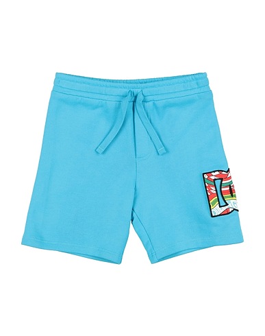 DOLCE&GABBANA Shorts & Bermuda Azure 100% Cotton, Elastane