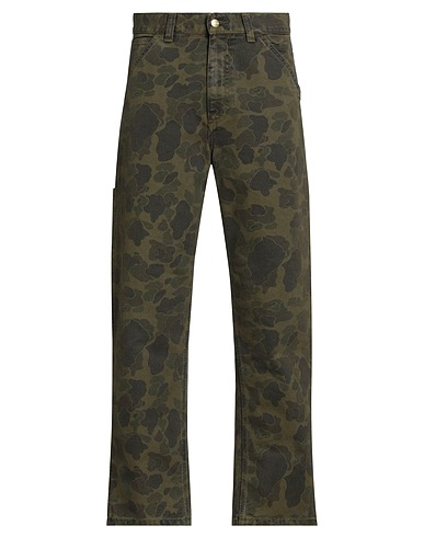 CARHARTT Casual pants Military green 100% Organic cotton