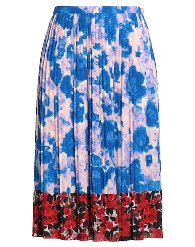 DRIES VAN NOTEN Midi skirt Bright blue 98% Polyester, 2% Elastane