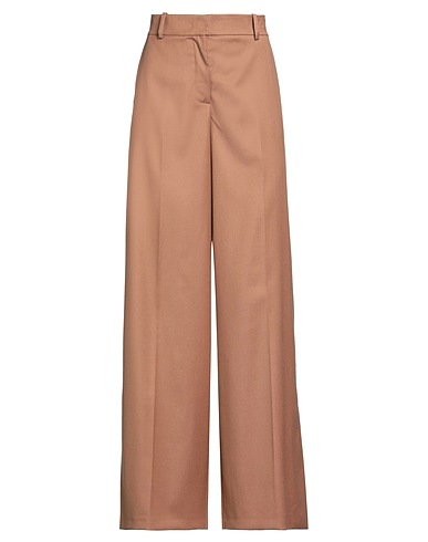 PINKO Casual trouser Light brown 55% Wool, 28% Polyester, 15% Viscose, 2% Elastane