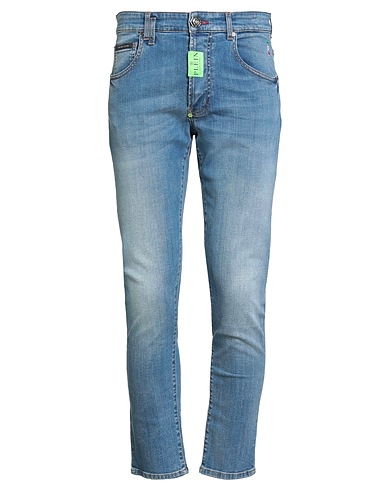 PHILIPP PLEIN Denim pants Blue 98% Cotton, 2% Elastane