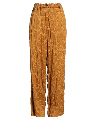 MASNADA Casual pants Mustard 57% Acetate, 43% Wool