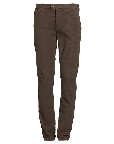 TELERIA ZED Pantalone Marrone 98% Cotone, 2% Elastan