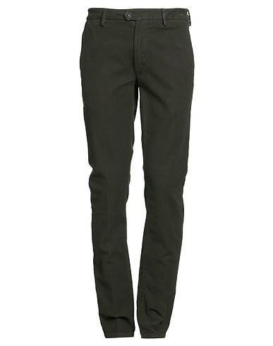 TELERIA ZED Casual trouser Military green 98% Cotton, 2% Elastane