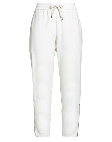 BRUNELLO CUCINELLI Pantalone Bianco 98% Cotone, 2% Elastan