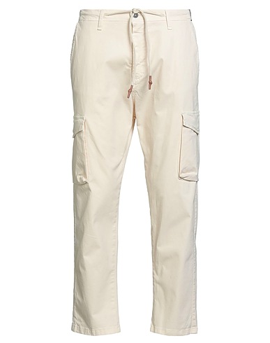 IMPERIAL Casual pants Off white 98% Cotton, 2% Elastane