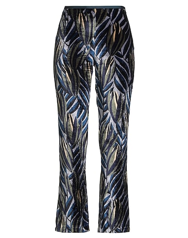 SIYU Casual trouser BLU NAVY 82% Viscose, 18% Silk