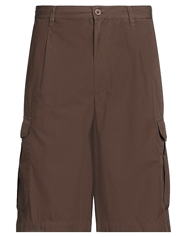 EMPORIO ARMANI Shorts & Bermuda Dark brown 100% Cotton