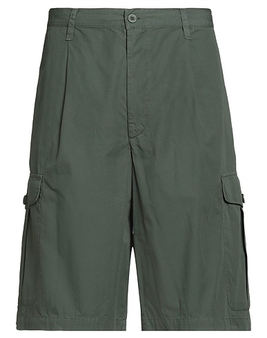 EMPORIO ARMANI Shorts & Bermuda Verde militare 100% Cotone