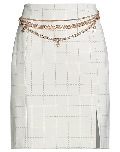 CRISTINAEFFE Mini skirt Ivory 64% Viscose, 31% Polyamide, 5% Elastane