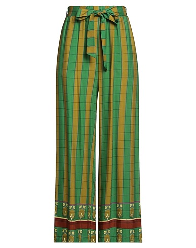 WU'SIDE Casual pants Green 100% Viscose