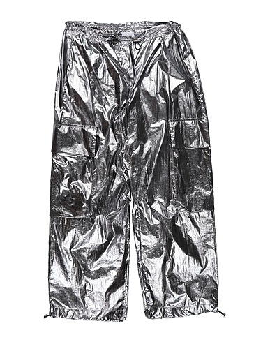 UNLABEL Casual pants Silver 100% Polyester