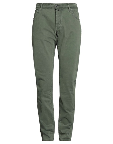 JACOB COHЁN Pantalone Verde militare 98% Cotone, 2% Elastan, Poliestere