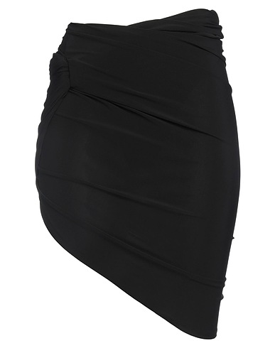 JACQUEMUS Midi skirt Black 71% Viscose, 21% Polyester, 8% Elastane