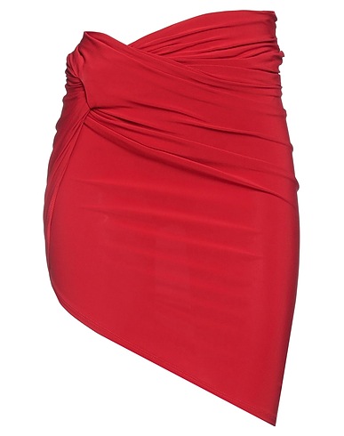 JACQUEMUS Midi skirt Red 71% Viscose, 21% Polyester, 8% Elastane