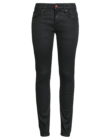 GUESS Denim trousers Black 70% Cotton, 27% Polyester, 3% Elastane