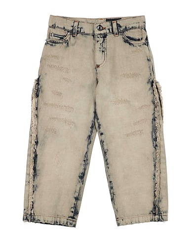 DOLCE&GABBANA Denim trousers Blue 100% Cotton, Polyester, Zamak