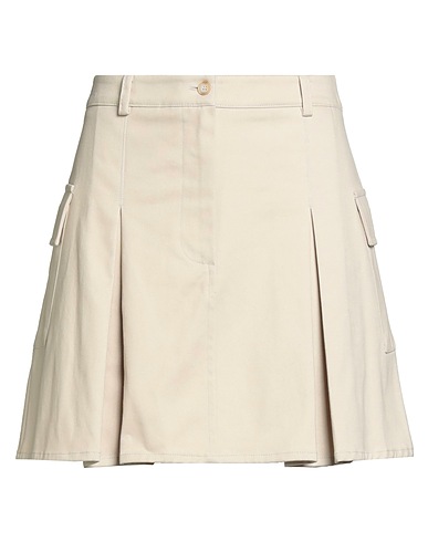 FACE TO FACE STYLE Mini skirt Beige 97% Cotton, 3% Elastane