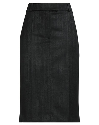 GRIFONI Midi skirt Black 36% Wool, 31% Polyester, 17% Viscose, 13% Polyamide, 3% Other Fibres