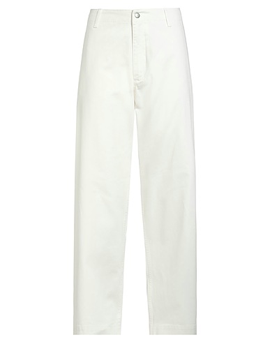 EMPORIO ARMANI Denim trousers Off white 100% Cotton
