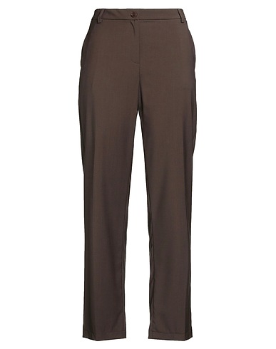 LAURA URBINATI Pantalone Cioccolato 98% Lana Vergine, 2% Elastan