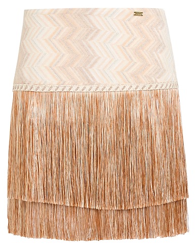PHO Firenze Mini skirt Beige 41% Cotton, 41% Polyester, 13% Viscose, 5% Lurex®