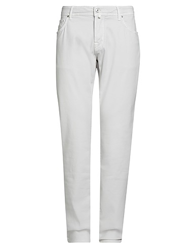 JACOB COHЁN Casual pants Off white 98% Cotton, 2% Elastane