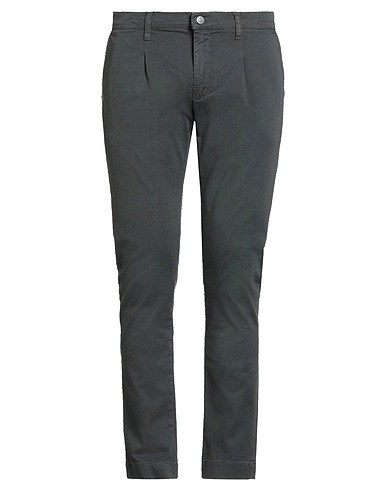 GREY DANIELE ALESSANDRINI Casual pants ANTRACITE 98% Cotton, 2% Elastane
