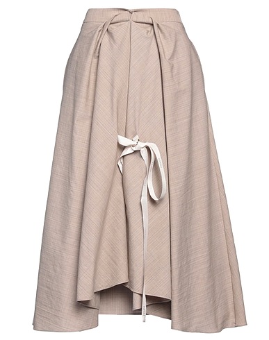 FENDI Midi skirt Grey 100% Virgin Wool