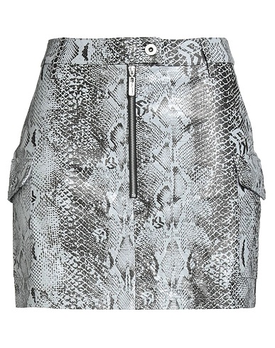 KARL LAGERFELD JEANS Mini skirt Light grey 100% Polyurethane