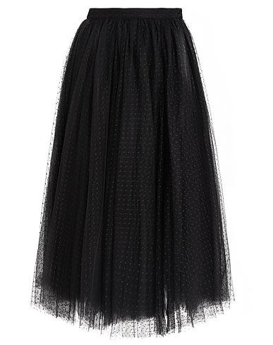 ELISABETTA FRANCHI Midi skirt Black 100% Polyester
