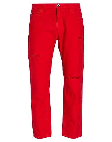 DOLCE&GABBANA Pantalone Rosso 100% Cotone