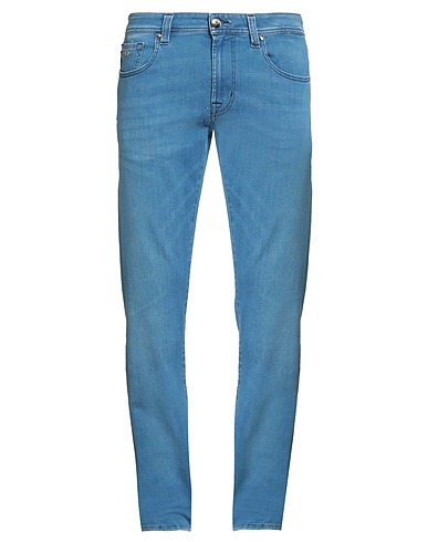 TRAMAROSSA Denim trousers Blue 87% Cotton, 9% Polyester, 4% Elastane