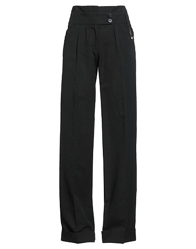 ROSE SELAVY パンツ ブラック コットン 55% / リネン 31% / 指定外繊維（テンセル) 14%