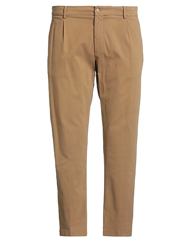 BE ABLE Casual pants Camel 69% Modal, 28% Cotton, 3% Elastane