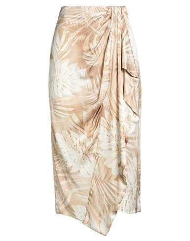 ERMANNO FIRENZE Midi skirt BEIGE 100% Viscose
