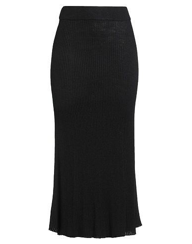 VILA Midi skirt Black 100% Acrylic
