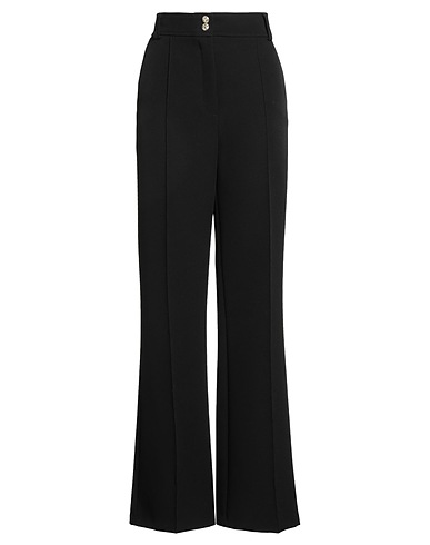 W LES FEMMES by BABYLON Casual trouser Black 95% Polyamide, 5% Elastane